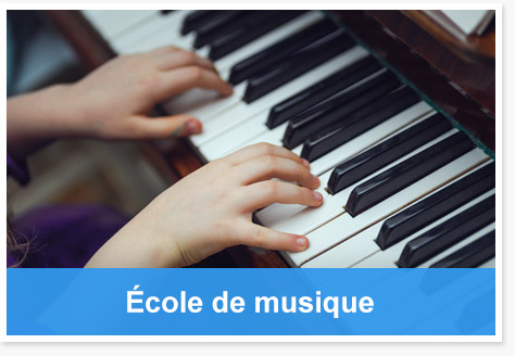 École de musique : piano, guitare, chant...